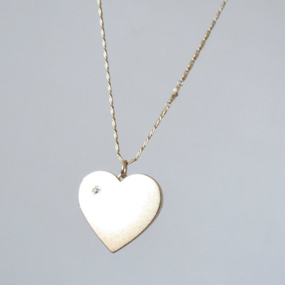 SOLD 💙 TORY BURCH Gold Heart Locket Necklace Jewel Encrusted Pendant NEW! - Picture 7 of 8